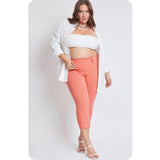 Hello Beautiful~PLUS SIZE Hyperstretch Pop of Color Capris