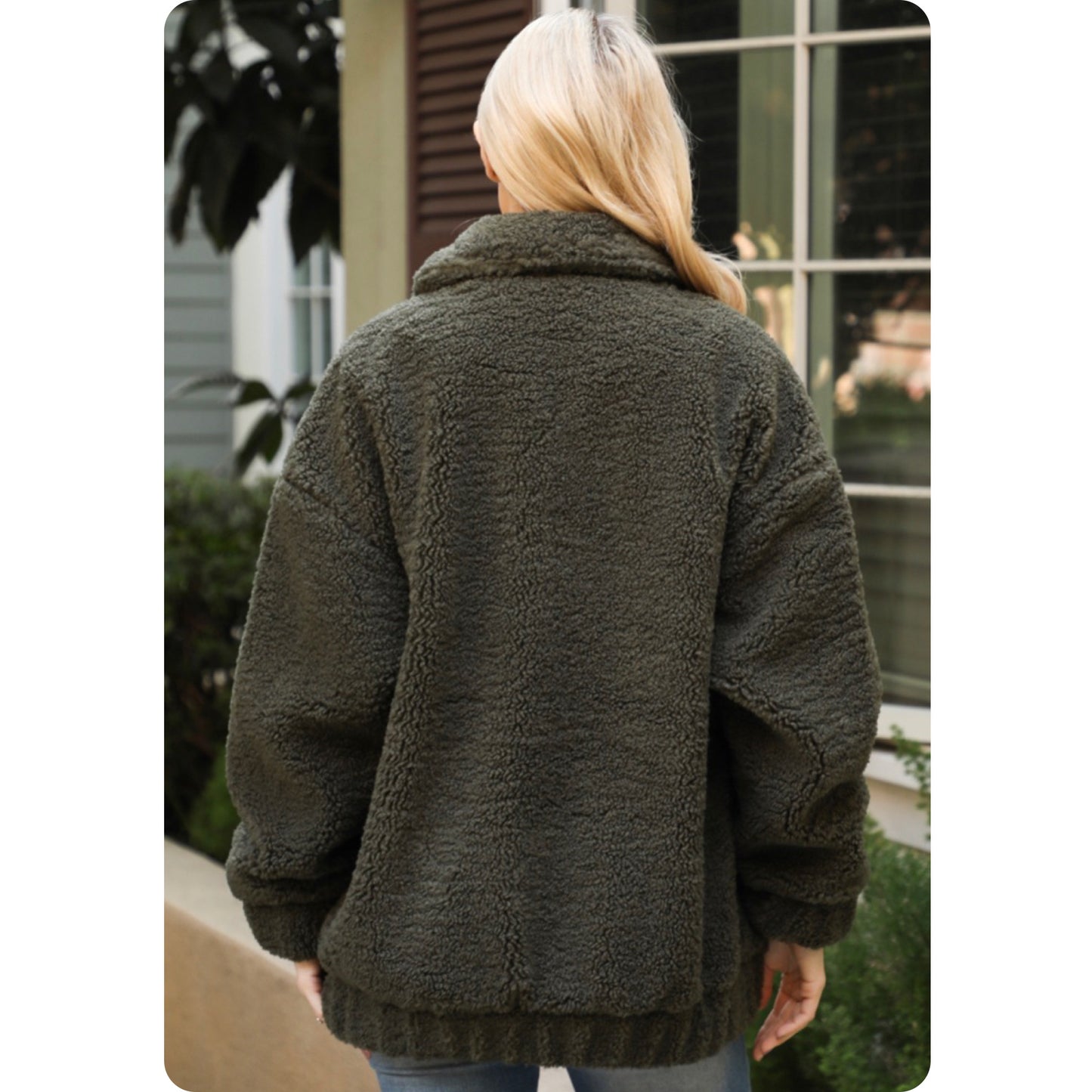 Ashlyns Cuddly Thick Cozy Olive or Burgundy Jacket-Winter Coat