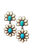 Western Iconic White Turquoise Stone Earrings