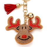 Adorable Puffy Rhinestone Keychain-Purse Charm-Backpack Charm