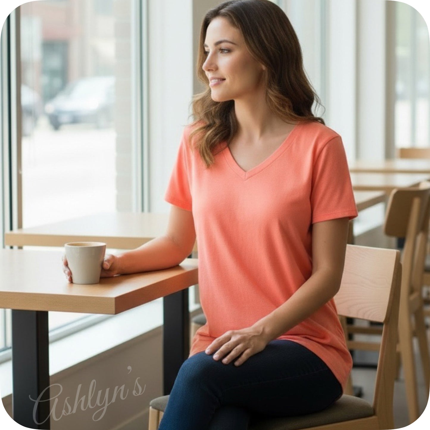 Zenana Casually Classic V Neck Tunic Tops