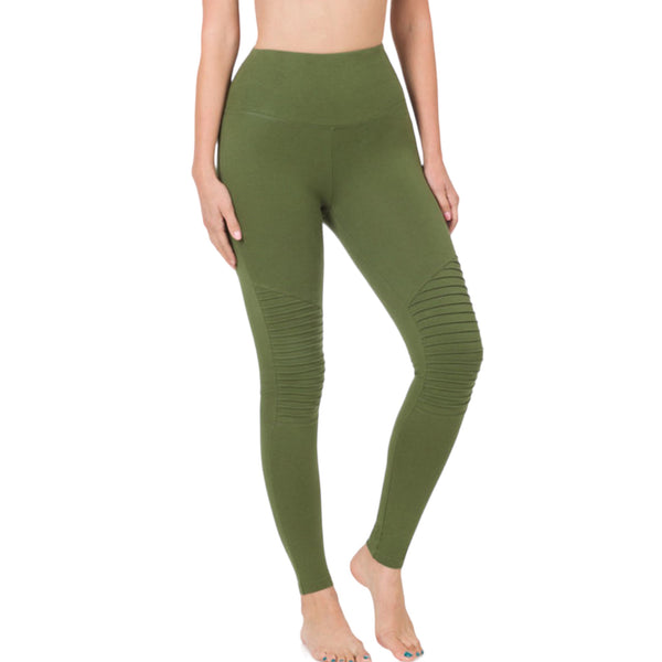 Zenana Cozy Soft Full Length Motto Leggings-5 Color Choices