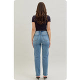 JUDY BLUE High Waist Classic Straight Leg Jeans-Stretchy Comfort