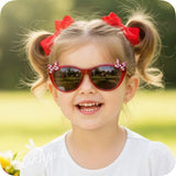 Adorable Polkadot Bow Kids Sunglasses