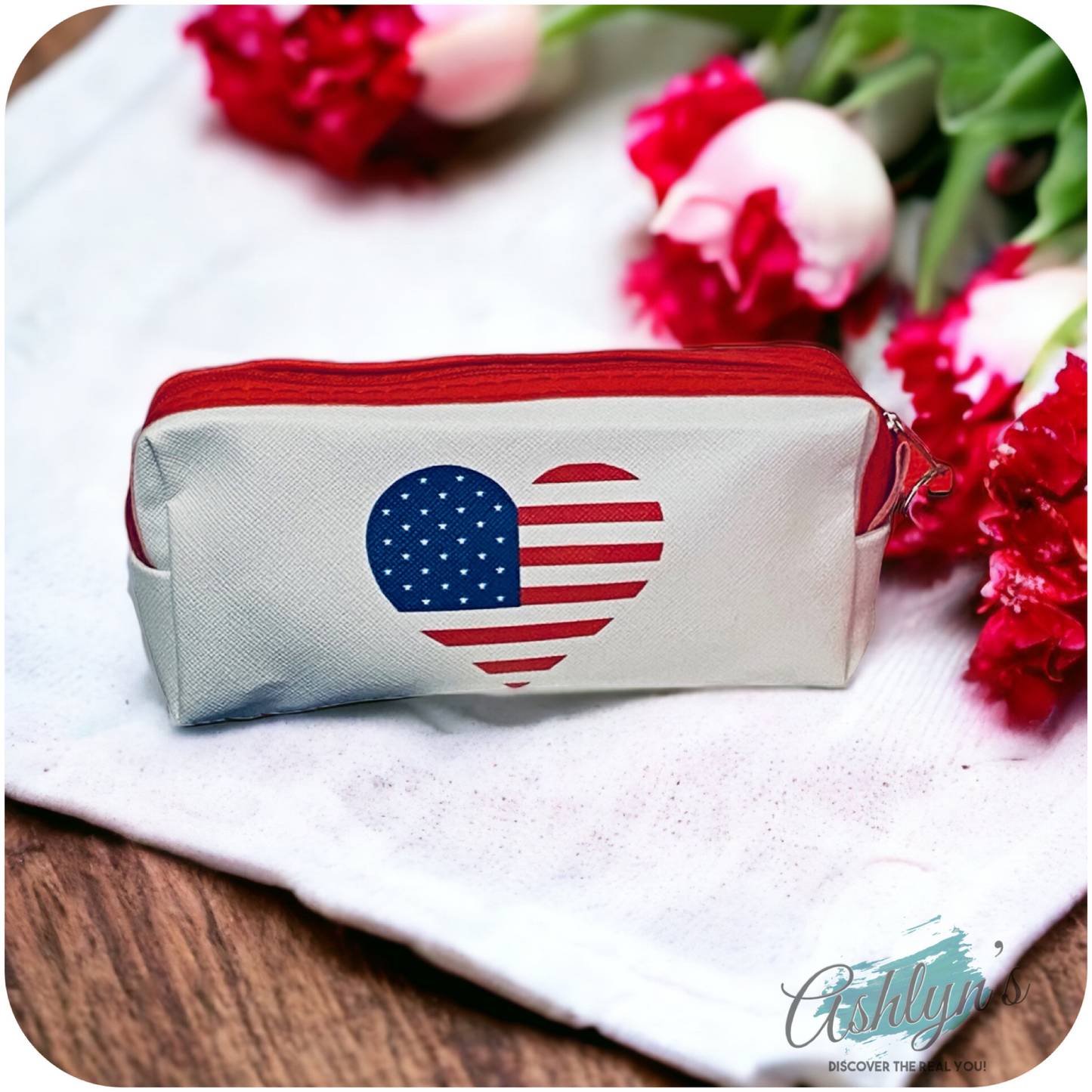 American Pride Crazy Cute Zipper Closure Pouch, Bag