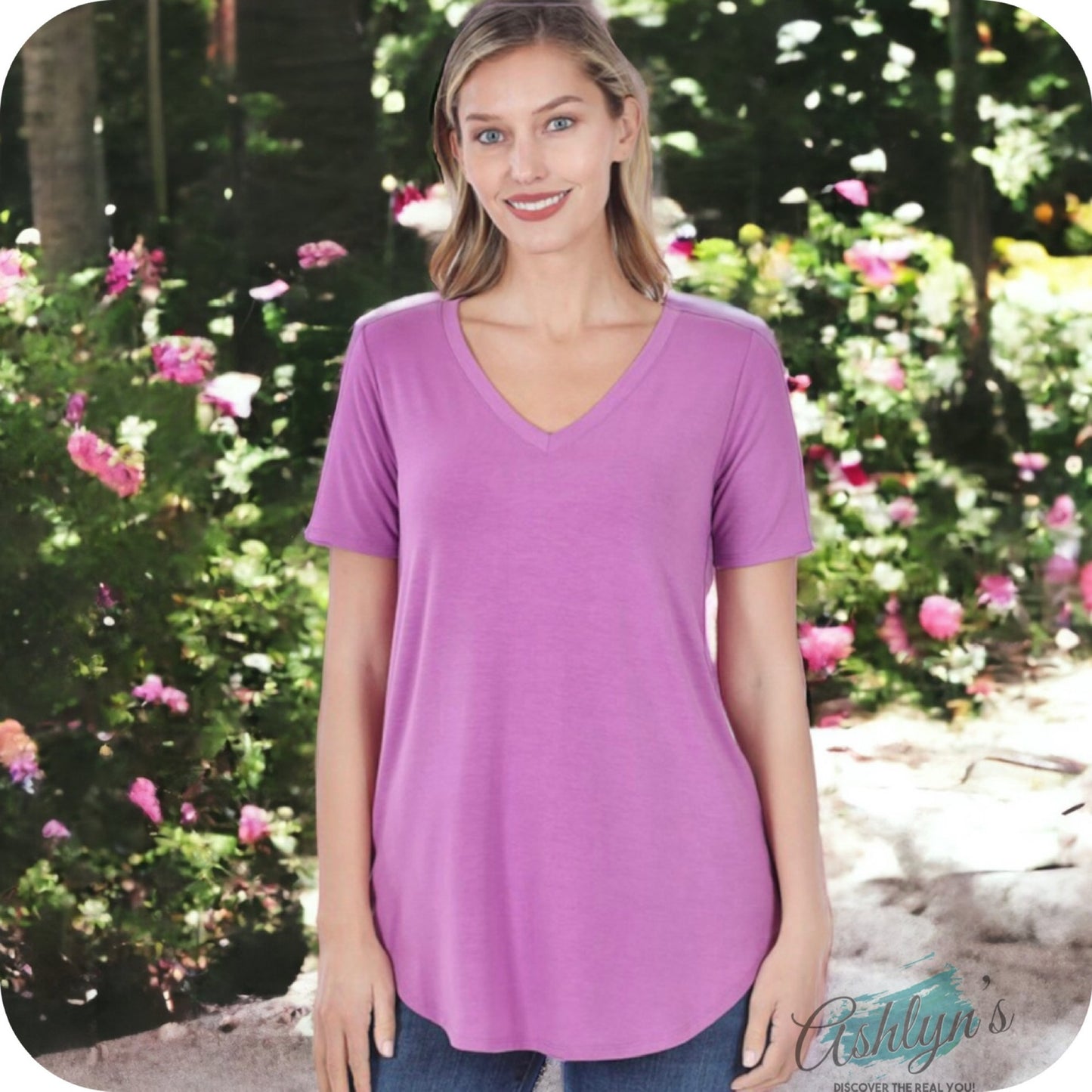Your New Favorite! Zenana Classic Basics V Neck Tops