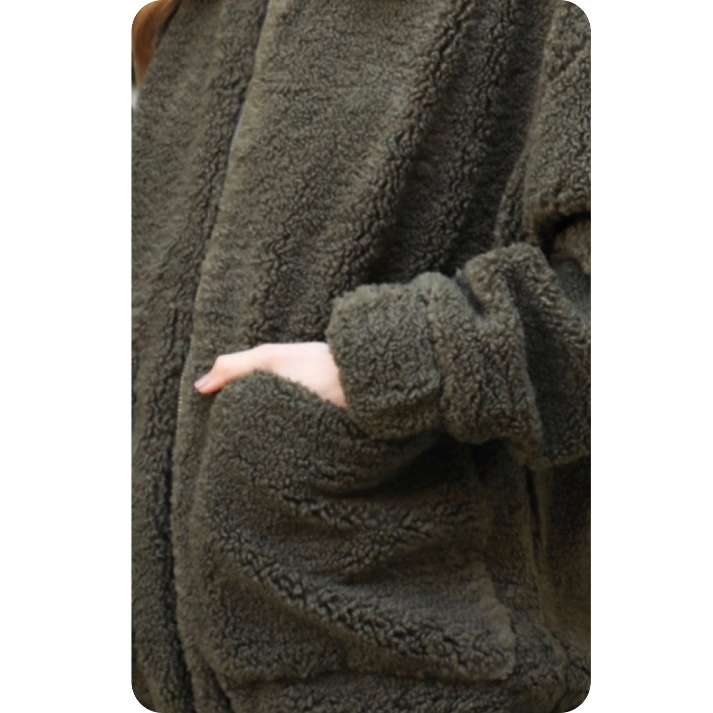 Ashlyns Cuddly Thick Cozy Olive or Burgundy Jacket-Winter Coat