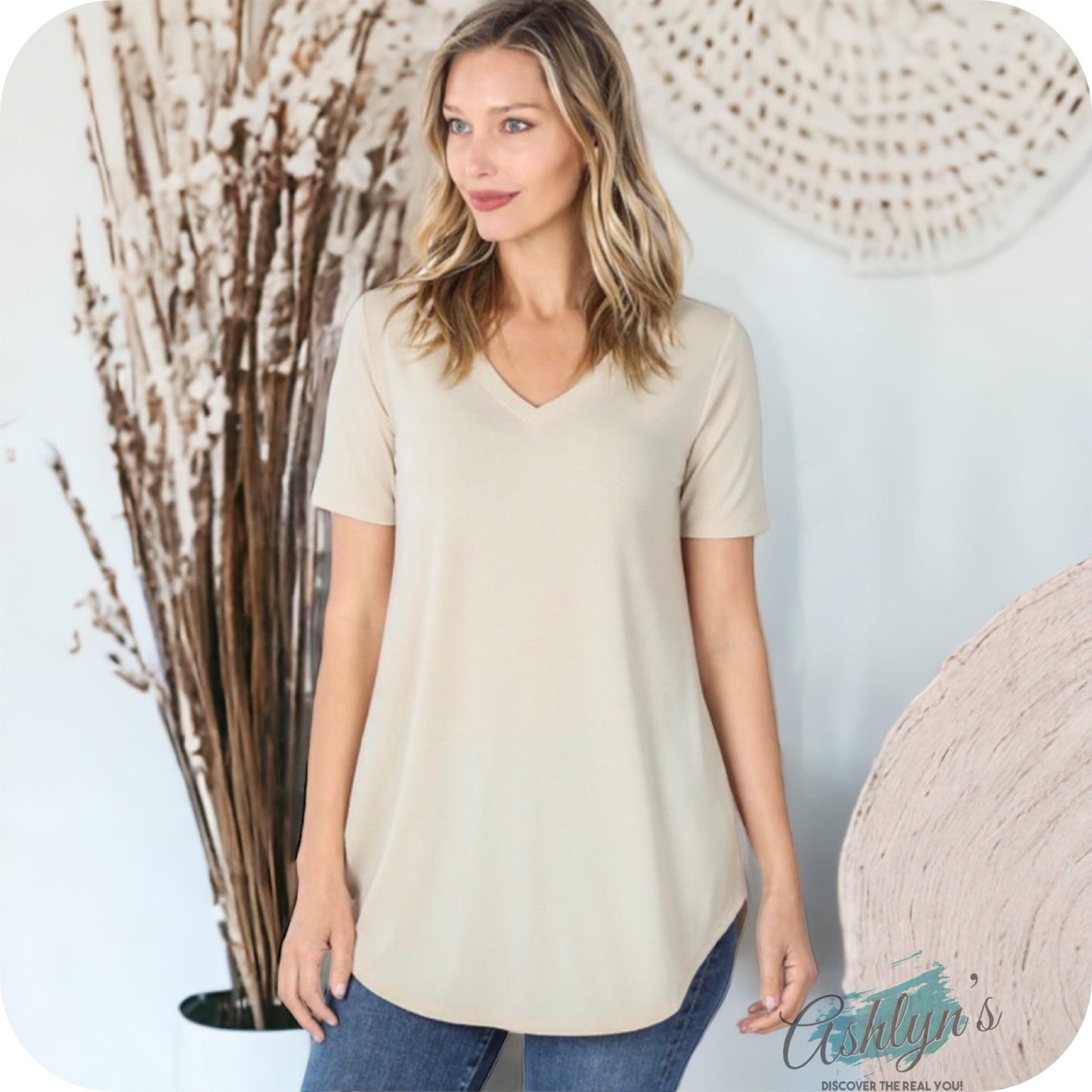 Your New Favorite! Zenana Classic Basics V Neck Tops