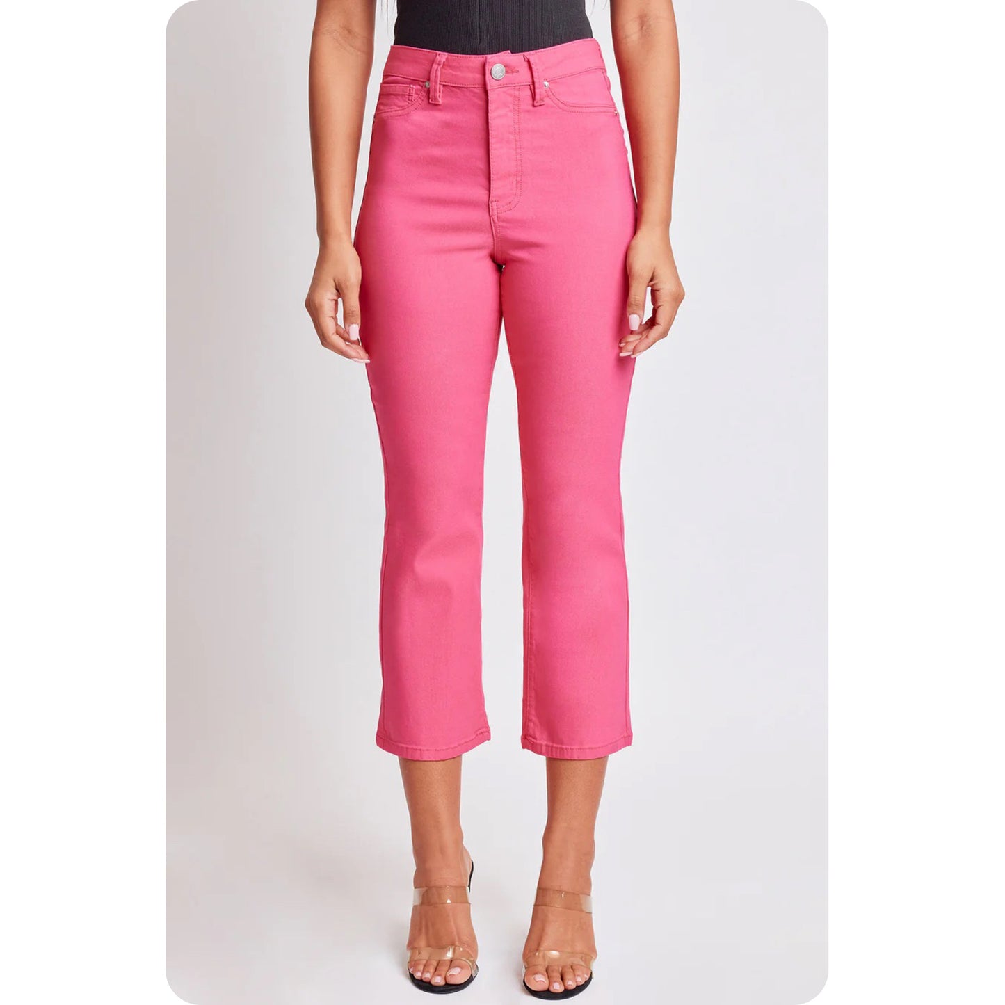 Hello Beautiful~Hyperstretch Flared Hem Capris