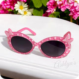 Crazy Adorable Polkadot Bow Kids Sunglasses