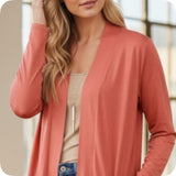 Ashlyn’s Casually Classy Long Sleeve Terracotta Cardigan-Outerwear