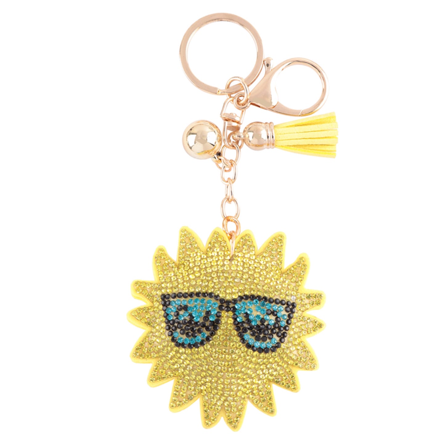 Adorable Puffy Rhinestone Keychain-Purse Charm-Backpack Charm