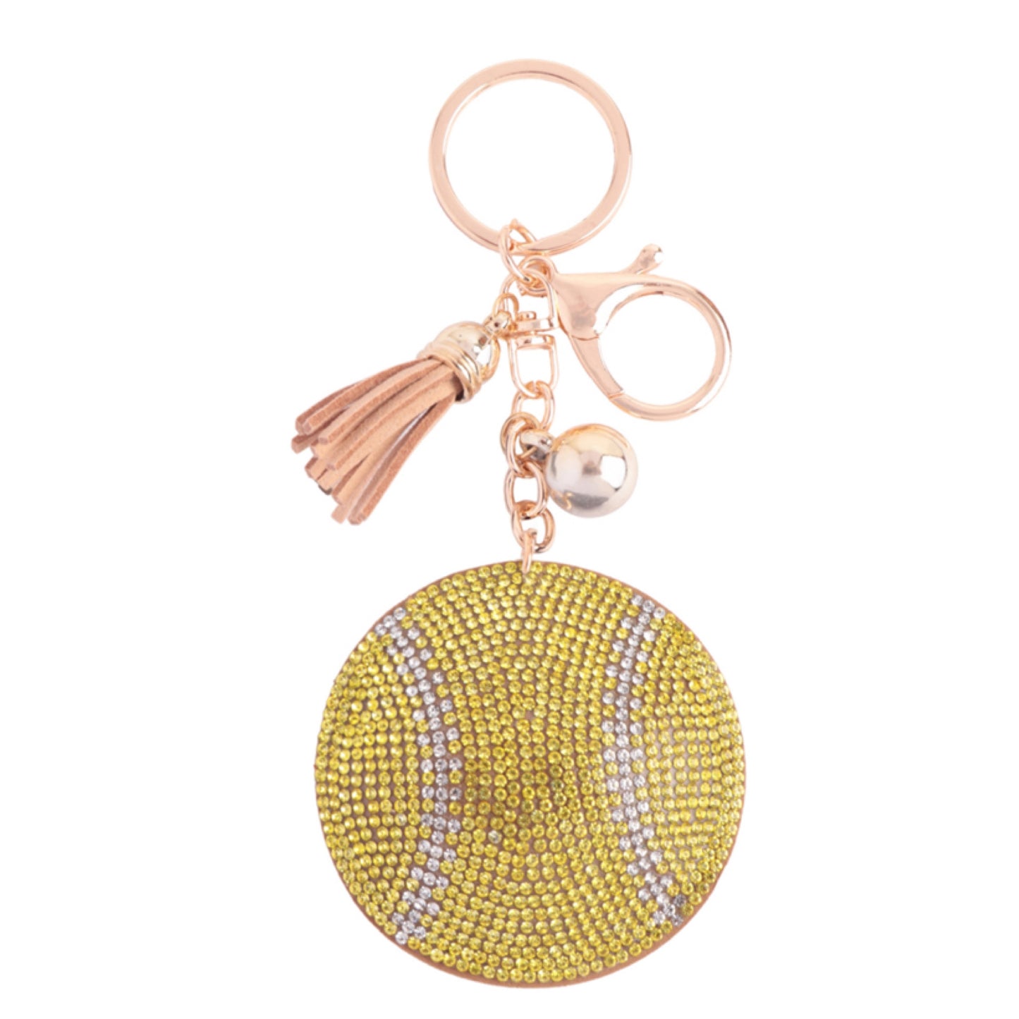 Adorable Puffy Rhinestone Keychain-Purse Charm-Backpack Charm