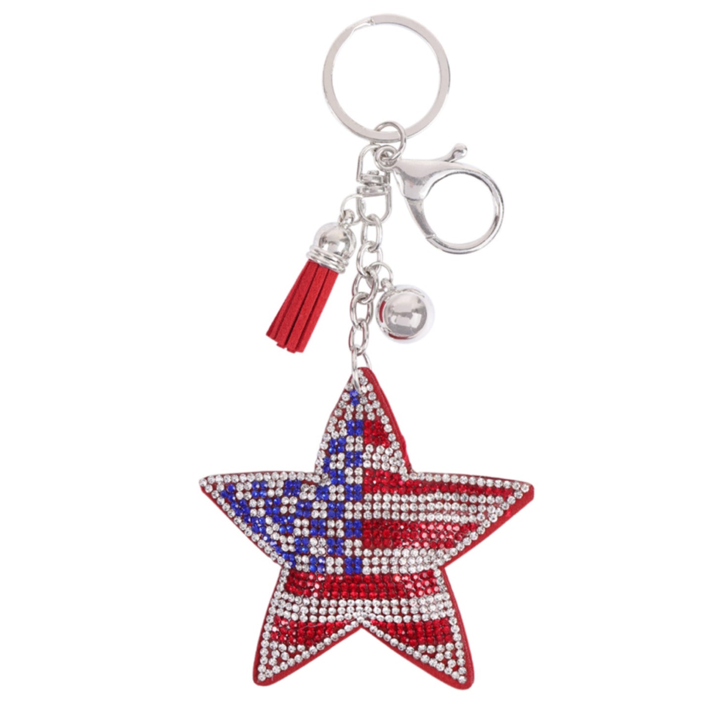 Adorable Puffy Rhinestone Keychain-Purse Charm-Backpack Charm