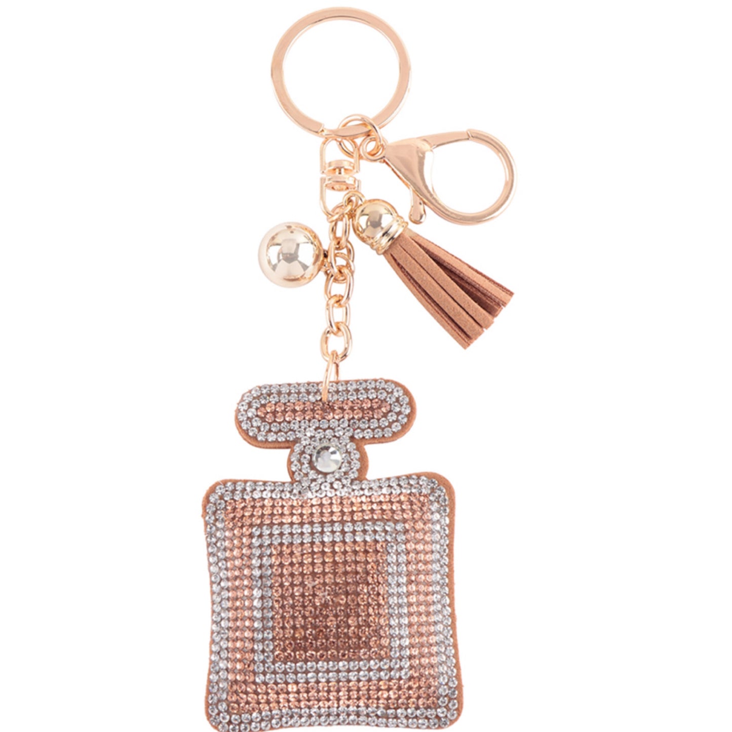 Adorable Puffy Rhinestone Keychain-Purse Charm-Backpack Charm