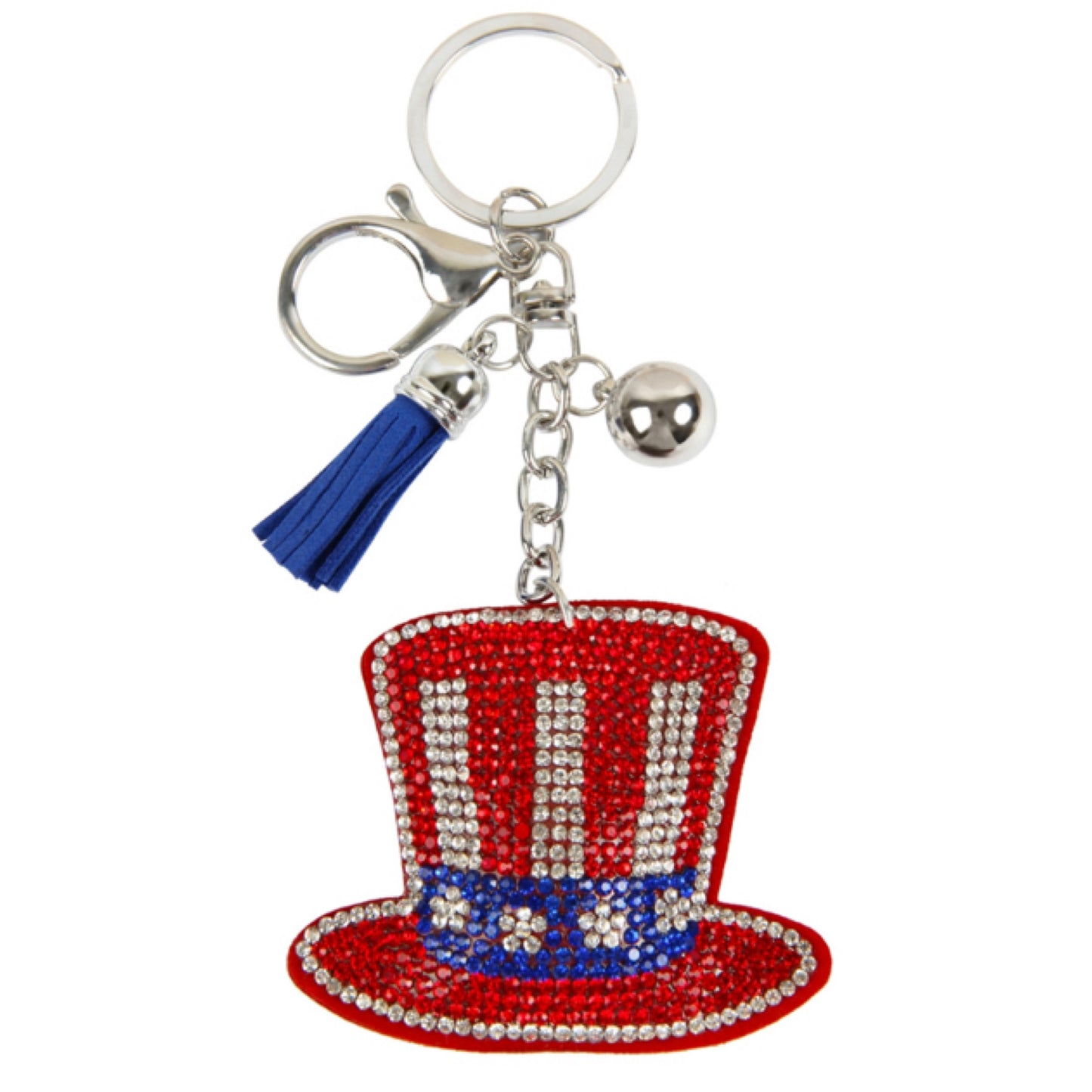 Adorable Puffy Rhinestone Keychain-Purse Charm-Backpack Charm