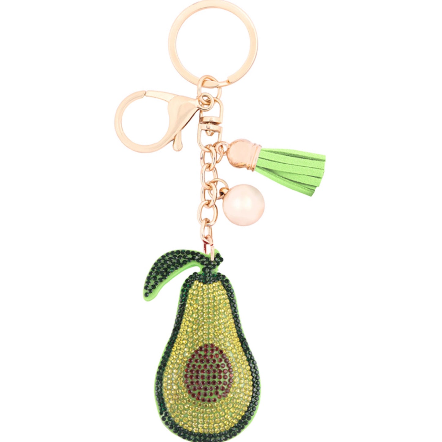 Adorable Puffy Rhinestone Keychain-Purse Charm-Backpack Charm