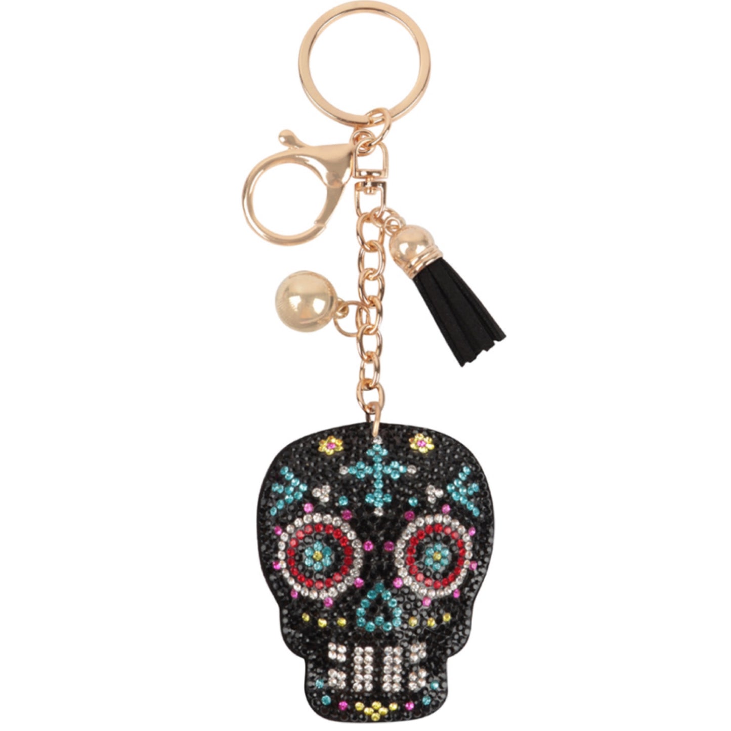 Adorable Puffy Rhinestone Keychain-Purse Charm-Backpack Charm
