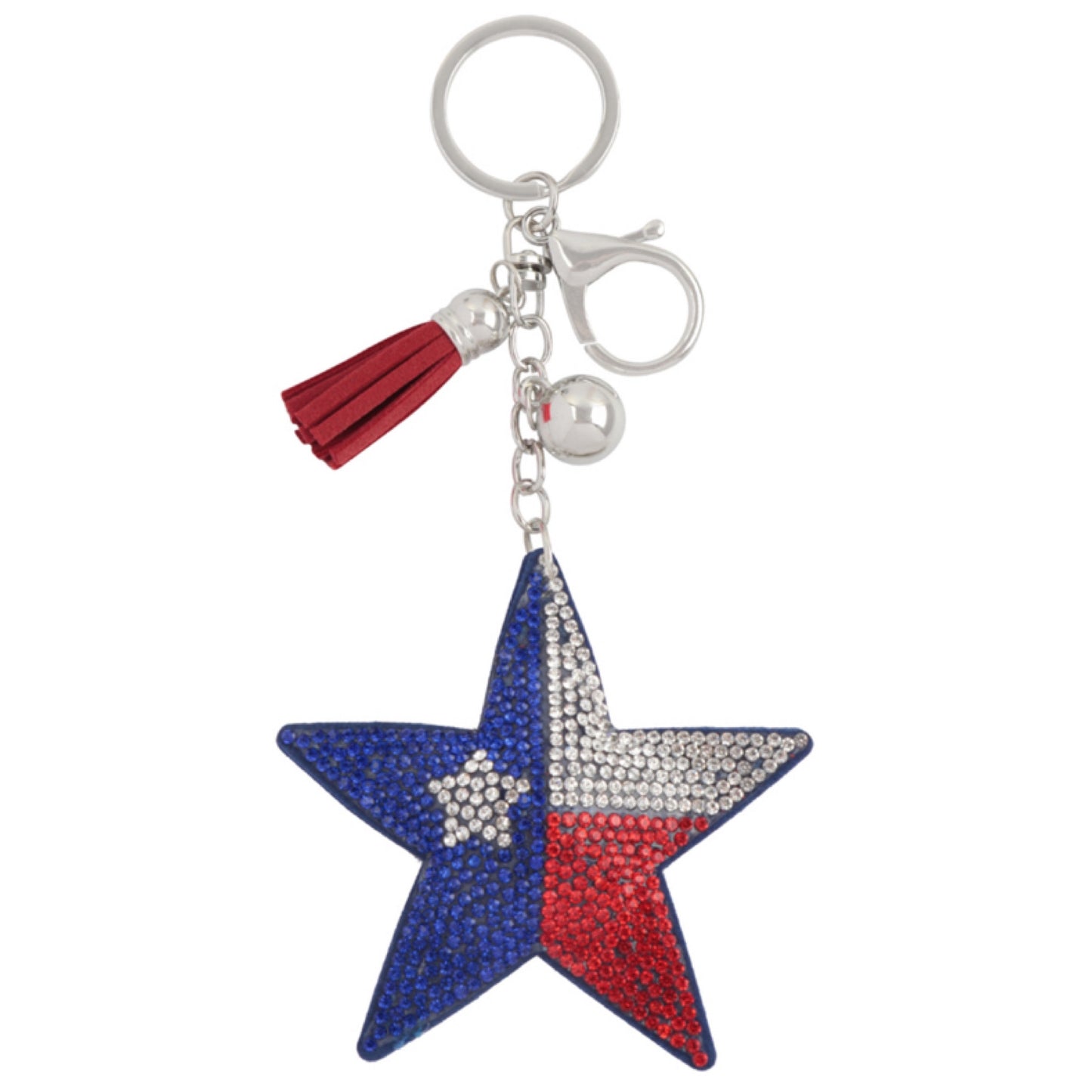 Adorable Puffy Rhinestone Keychain-Purse Charm-Backpack Charm
