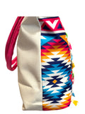 Color Me Happy-Boho Aztec Fringe Tote Bag-Weekender