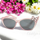 Adorable Polkadot Bow Kids Sunglasses