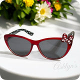 Adorable Polkadot Bow Kids Sunglasses