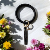 Every Girls Must! Leather Bangle Tassel Keychain
