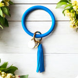 Every Girls Must! Leather Bangle Tassel Keychain