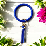 Every Girls Must! Leather Bangle Tassel Keychain