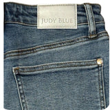 JUDY BLUE American Pride HW Silver Star Splatter Blue Denim Shorts