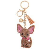 Adorable Puffy Rhinestone Keychain-Purse Charm-Backpack Charm