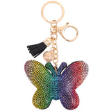 Adorable Puffy Rhinestone Keychain-Purse Charm-Backpack Charm