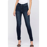JUDY BLUE Casually Classy High Rise Super Dark Skinny Jeans-Stretchy Comfort