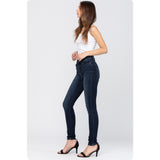 JUDY BLUE Casually Classy High Rise Super Dark Skinny Jeans-Stretchy Comfort