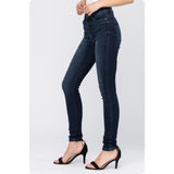 JUDY BLUE Casually Classy High Rise Super Dark Skinny Jeans-Stretchy Comfort