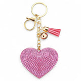 Adorable Puffy Rhinestone Keychain-Purse Charm-Backpack Charm