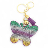 Adorable Puffy Rhinestone Keychain-Purse Charm-Backpack Charm