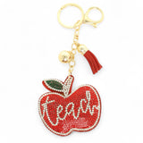 Adorable Puffy Rhinestone Keychain-Purse Charm-Backpack Charm