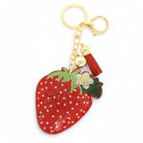 Adorable Puffy Rhinestone Keychain-Purse Charm-Backpack Charm