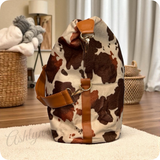 XXL Cow Print Weekender Tote Bag-Shoulder Bag-Sling Bag-Purse