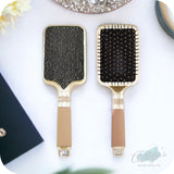 Rhinestone Heather Air Cushion Silicone Handle Brush