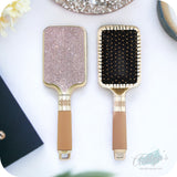 Rhinestone Heather Air Cushion Silicone Handle Brush