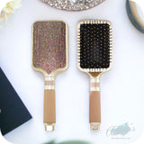 Rhinestone Heather Air Cushion Silicone Handle Brush