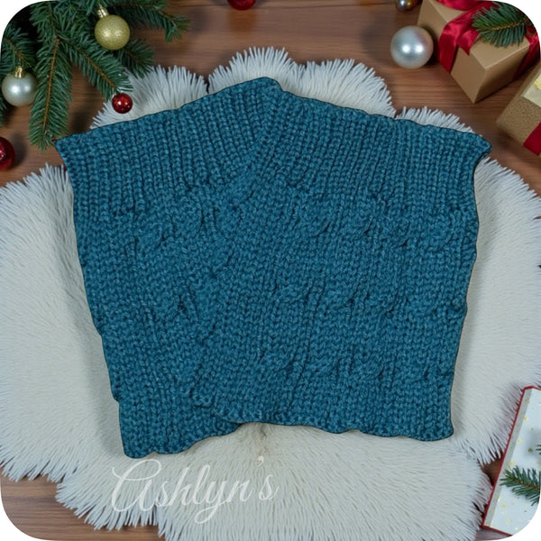 Cozy Knit Boot Cuffs-Acrylic Boot Toppers