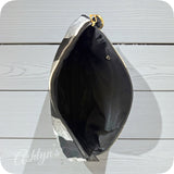 Black Buffalo Plaid Crossbody Bag-Satchel-Clutch-Purse-Checkered