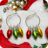 Holiday Time-Christmas Lights Dangle Earrings