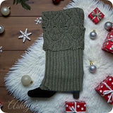 Cozy Knit Lace Boot Toppers-Boot Cuffs-Leg Warmers