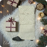 Cozy Knit Lace Boot Toppers-Boot Cuffs-Leg Warmers