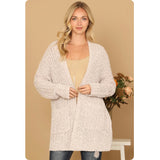 Open Front Cuddly Soft Sweater Cardigan with Pockets-Jacket-Outerwear