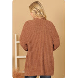 Open Front Super Soft Sweater Cardigan with Pockets-Jacket-Outerwear